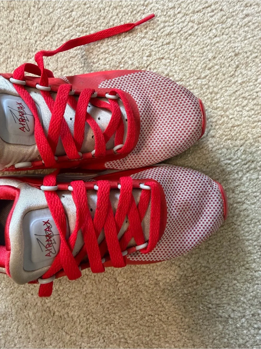 Nike Air Max Zero Essential GS Red White Gray Sneakers 881224-003